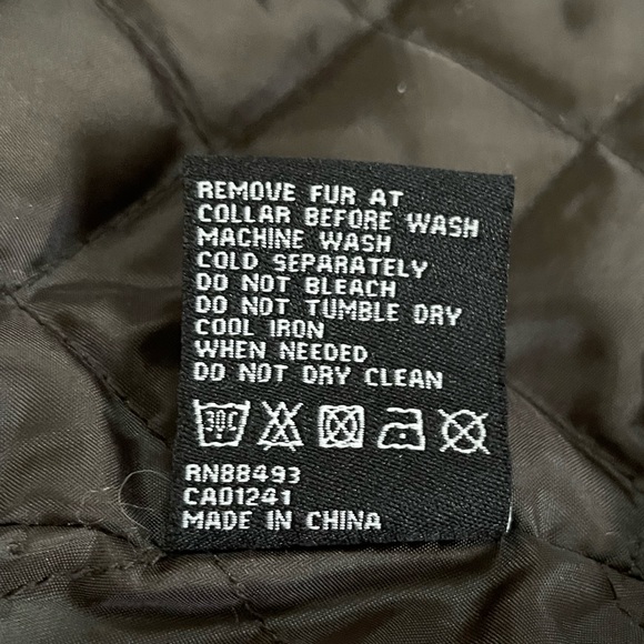 BNCI Faux Fur collar winter coat / parka Utility jacket - Picture 7 of 14